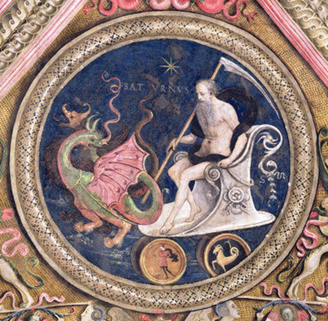 Saturn Afresco - Pietro Perugino