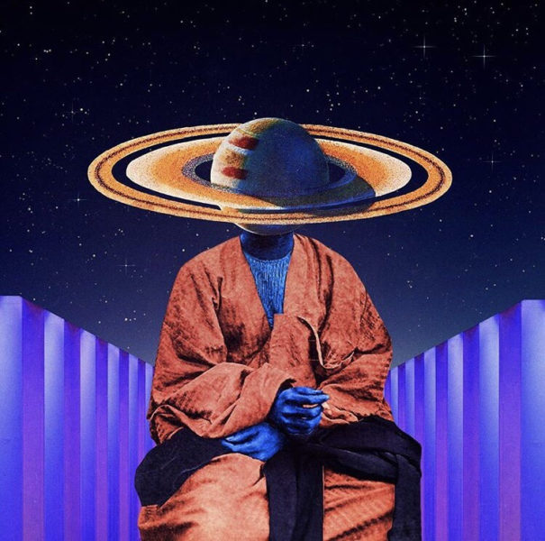 Filho de Saturno em meditação